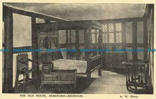 R639382 Hereford. Das alte Haus. Schlafzimmer. A.W