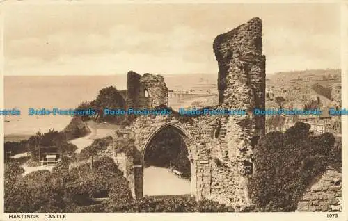 R638212 Hastings Castle. J. Salmon. Gravure Style