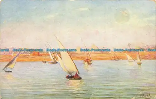 R638882 Segelboote. Cairo Postcard Trust