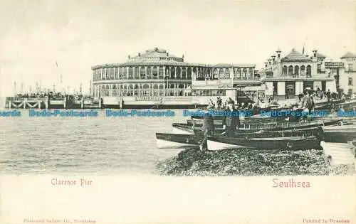 R639434 Southsea. Clarence Pier. Postkarte Gruß