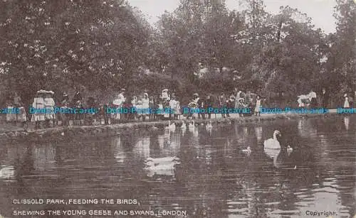 R639443 London. Clissold Park. Vögel füttern. G. D. und D. The Star Series.