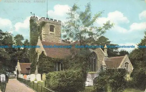 R640270 Barnet. Hadley Church. Naturfarbe. 1906