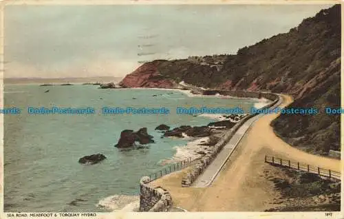 R640275 Sea Road Meadfoot und Torquay Hydro. Der Geschenkeladen. 1936