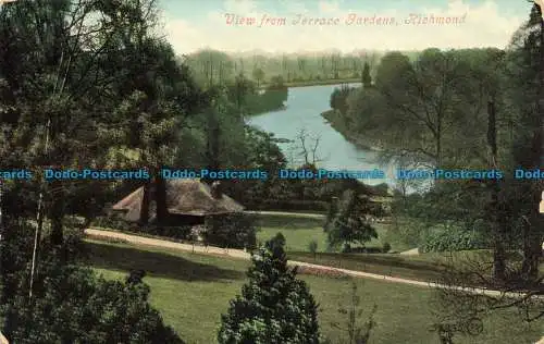 R640290 Richmond. Blick vom Terrassengarten. Serie Valentine. 1907