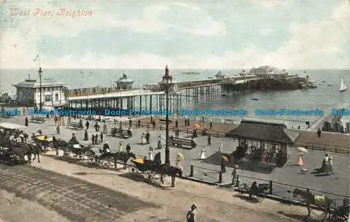 R640322 Brighton. West Pier. Serie Valentine. 1904