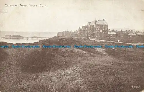 R639506 Cromer. Von West Cliff. Das Photochrom. Sepiatone Serie