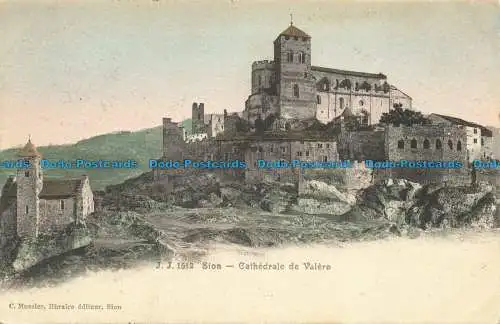 R638989 Sion. Kathedrale de Valere. Jullien Freres. 1907