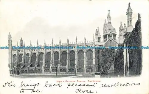 R639553 Cambridge. King College Chapel. 1904