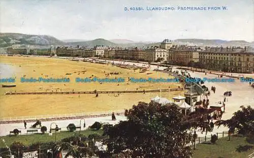 R639014 Llandudno. Promenade von W. The Photochrom. Celesque Serie