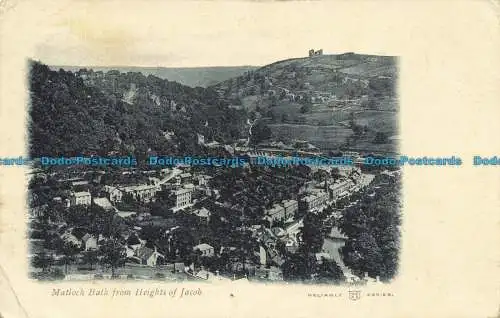 R640386 Matlock Bath From Heights of Jacob. W.R. und S. Zuverlässige Serie. 1903