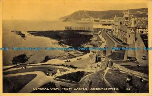 R156181 Gesamtansicht vom Schloss. Aberystwyth. 1943