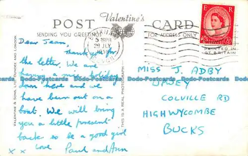 R156187 Der Hafen. Brixham. Valentinstag. RP. 1958