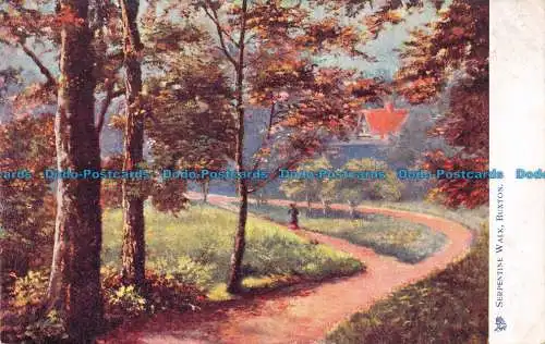 R156252 Serpentine Walk. Buxton. stecken. Oilette. 1907