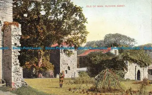 R156254 Isle of Man. Rushen Abbey. stecken. Ansicht. 1908