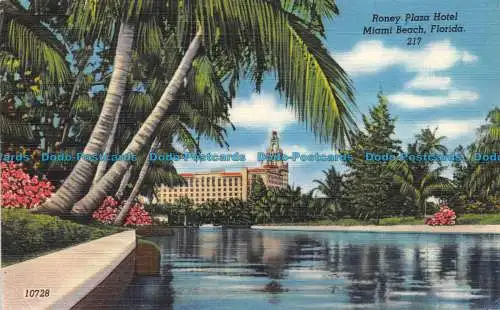 R156269 Roney Plaza Hotel. Miami Beach. Florida