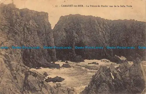 R156689 Camaret sur Mer. La pointe de Penhir Vue de la Salle Verte. Le Doare