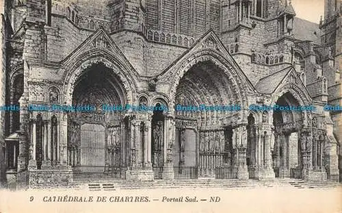 R157295 Cathedrale de Chartres. Portail Sud. ND. Nr 9