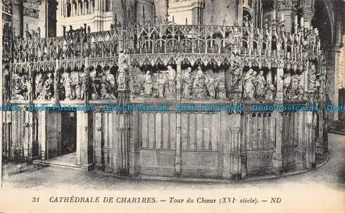 R157297 Cathedrale de Chartres. Tour du Choeur. ND. Nr 31