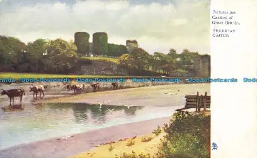 R660580 Rhuddlan Castle. stecken. Malerische Schlösser. Serie 794