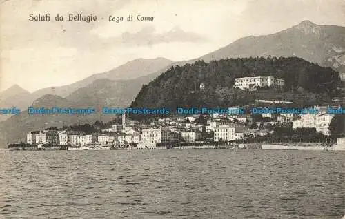 R661622 Saluti da Bellagio. Lago di Como. L. Mortelmans