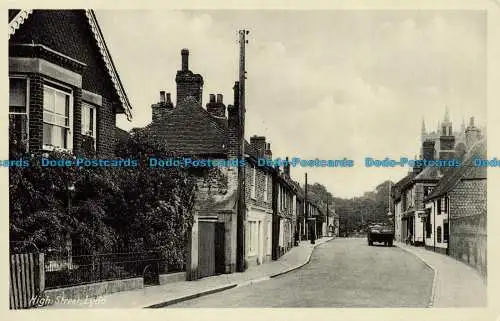 R660994 Lydd. High Street. Postkarte