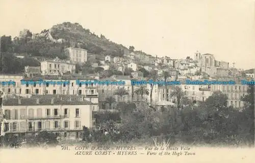 R661643 Azure Coast. Hyères. Blick auf die Hochstadt. E. Le Deley