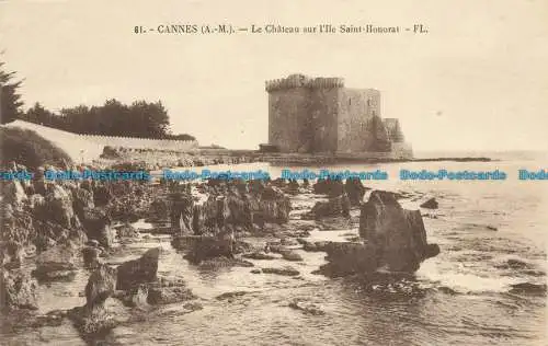 R661018 Cannes. Le Chateau sur l Ile Saint Honorat. FL