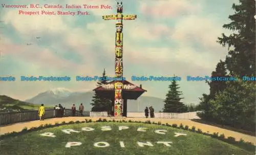 R661031 Vancouver. B.C. Kanada. Indischer Totempfahl. Prospect Point. Stanley Park