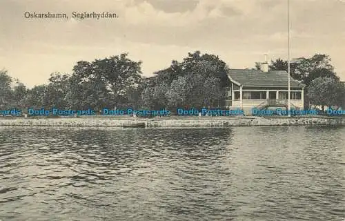 R661671 Oskarshamn. Seglarhyddan. Axel Melchiors Bokhandel