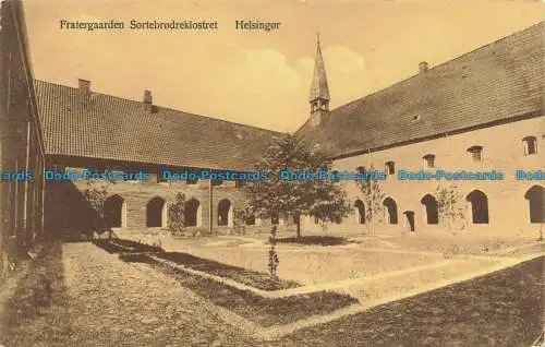 R661064 Helsingor. Fratergarden Sortebrodreklostret. J. M. 1913