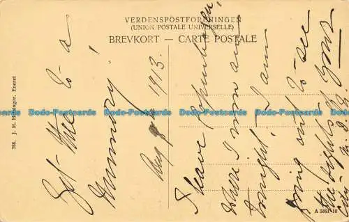 R661064 Helsingor. Fratergarden Sortebrodreklostret. J. M. 1913