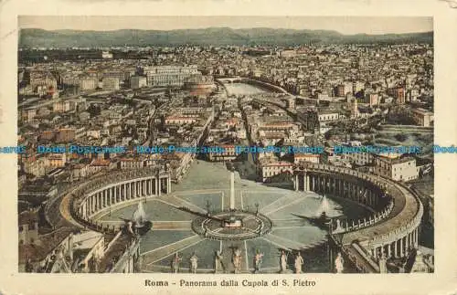 R661697 Roma. Panorama Dalla Cupola Di S. Pietro. S.T.A