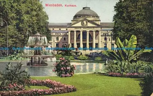 R661072 Wiesbaden. Kurhaus. R. Mannwitz. Serie 222. Nr. 17