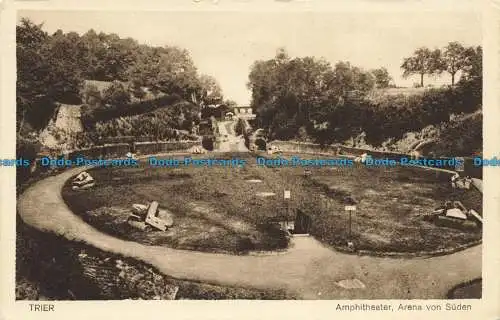 R661704 Trier. Amphitheater. Arena von Suden. Cramers