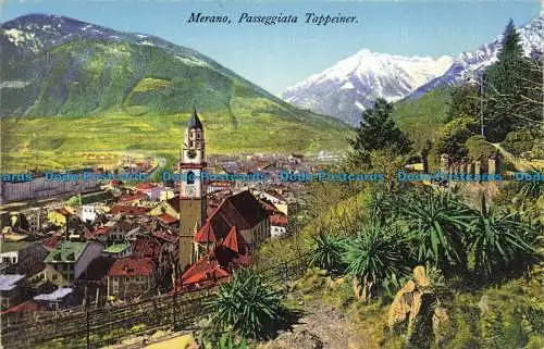 R661109 Meran. Passeggiata Tappeiner. Leo Baehrendt. 1930