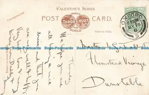 R662741 Oxford. Das Schloss. Valentines Serie. 1911