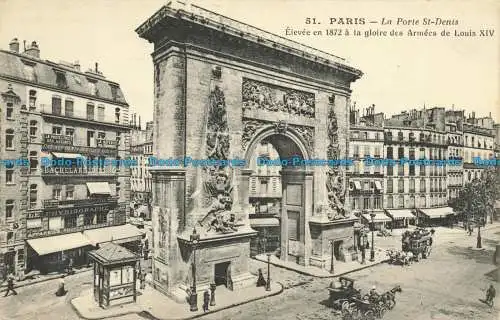 R661125 Paris. La Porte St. Denis. Elevee en 1872 a la Gloire des Armees de Loui