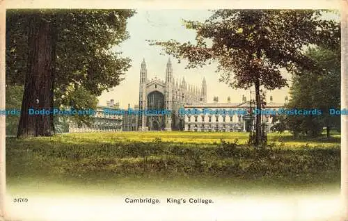 R661165 Cambridge. King College. Postkarte. 1910