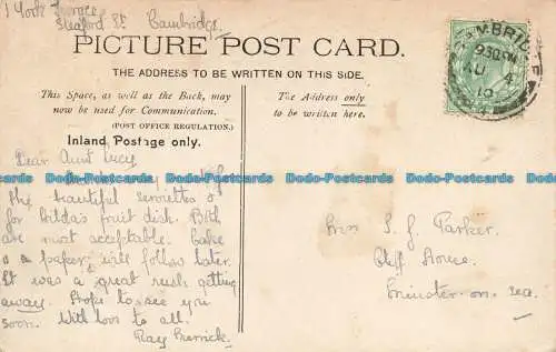 R661165 Cambridge. King College. Postkarte. 1910