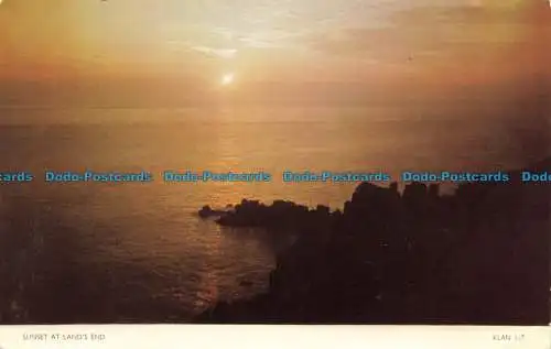 R661799 Sonnenuntergang am Lands End. Jarrold. RP. 1961