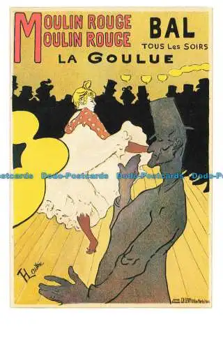 R662819 Moulin Rouge. Ball Tous les Soirs. La Goulue. Dalkeith Classic Poster Car