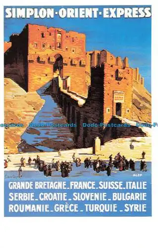 R662822 Simplon Orient Express. Dalkeith Classic Posterkarte. Nr. P 64