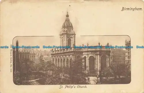 R661823 Birmingham. St. Philipp Kirche. Die Schraubenschlüssel-Serie. Nr. 1421