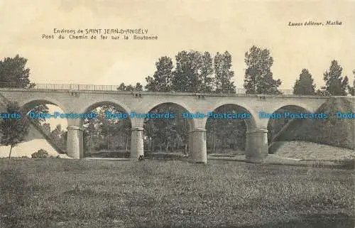 R661202 Environs de Saint Jean d Angely. Pont du Chemin de fer sur la Boutonne.