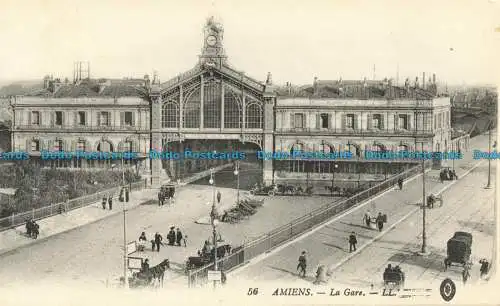 R661217 Amiens. La Gare. LL. 56. Levy Fils