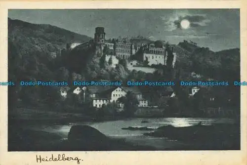 R661840 Heidelberg. Das Schloss von der Hirschgasse Gesehen. Nr. 6