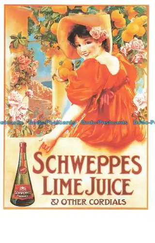 R662868 Schweppes Limettensaft und andere Cordials. Dalkeith Classic Posterkarte. N