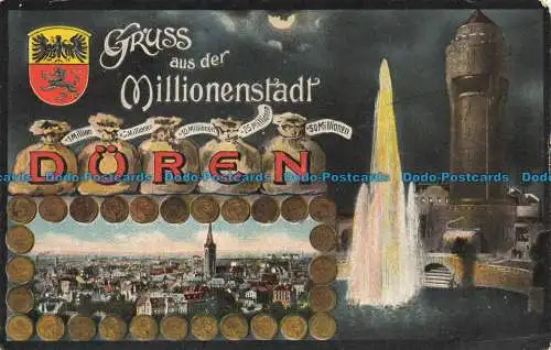 R661874 Gruss aus del Millionenstadt. P. Peters