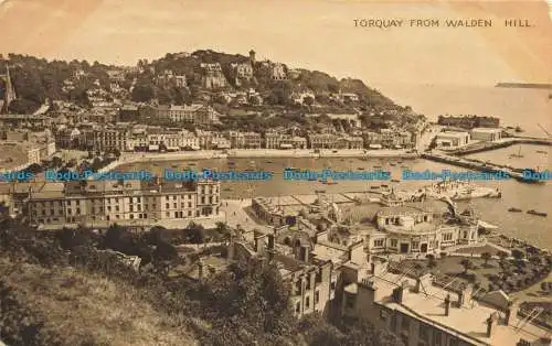 R661252 Torquay von Walden Hill. Valentinstag. Gravure Serie. 1922