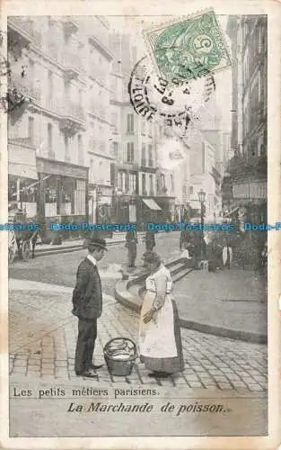 R662883 La Marchande de Poisson. Les Petits Metiers Parisiens